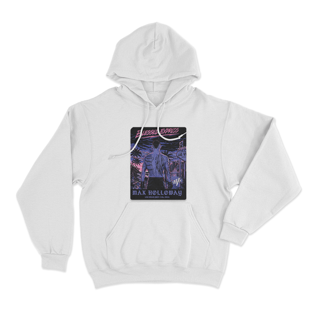Blessed Express Vegas Unisex Hoodie White Blessed Express Vegas Unisex Hoodie White